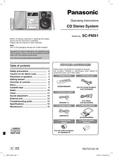 Panasonic sc-pmx1 User Manual