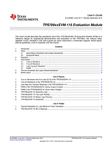 Texas Instruments TPS70933 Evaluation Module TPS70933EVM-110 TPS70933EVM-110 Datenbogen