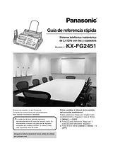 Panasonic KX-FG2451 Guía De Operación