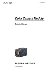 Sony FCB-EX1010 Manual Do Utilizador