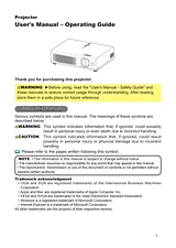 Hitachi PJ-LC7 User Guide