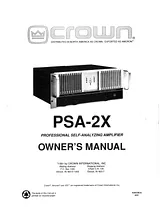 Crown psa-2x Руководство Пользователя