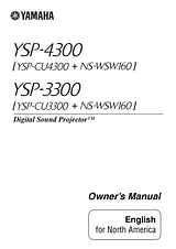 Yamaha YSP-4300 Manual Do Utilizador