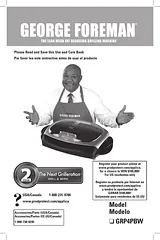 George Foreman THE NEXT GRILLERATION Manuel D'Instructions