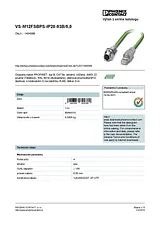 Phoenix Contact Conductor VS-M12FSBPS-IP20-93B/5,0 1404369 1404369 Техническая Спецификация