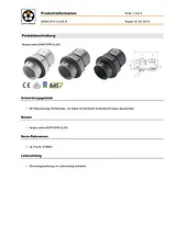 Lappkabel Cable gland M12 Polyamide Light grey (RAL 7035) 53112925 1 pc(s) 53112925 Data Sheet