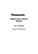 Panasonic KX-TD208E マニュアル