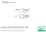 Bkl Electronic Audio jack Plug, straight Number of pins: 2 Black 205003 1 pc(s) 205003 Fiche De Données