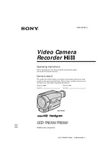 Sony CCD-TR2300 User Guide