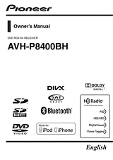Pioneer AVH-P8400BH Справочник Пользователя