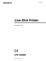 Sony LPR-1000MD Manual Do Utilizador