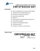 Corsair 2GB DDR2 Memory Module CM75FB2048-667 G User Manual