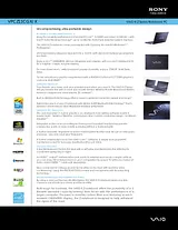 Sony VPCZ11CGX Guide De Spécification