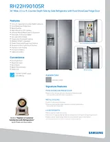 Samsung RH22H9010SR/AA Specification Sheet