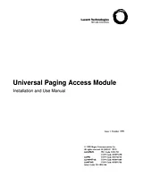 Avaya Bogen Universal Paging Access Module 설치 설명서