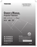 Toshiba 51H93 Manual Do Utilizador