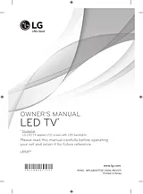 LG 55LB5820 Manual Do Proprietário