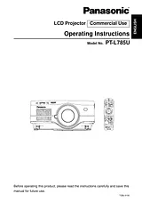 Panasonic PT-L785U Manual Do Utilizador