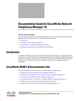 Cisco CiscoWorks Network Compliance Manager 1.8 Documentation Roadmaps