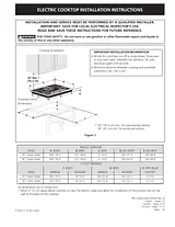 Electrolux E30EC65ESS Installation Guide