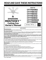 Emerson CF770BC02 ユーザーズマニュアル