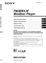 Sony MDX-CA790X Manual Do Utilizador
