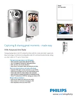 Philips HD camcorder CAM110SL CAM110SL/37 User Manual