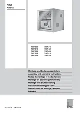 Rittal 19" server rack cabinet 7507010 (W x H x D) 600 x 492 x 400 mm 9 U 7507010 Benutzerhandbuch