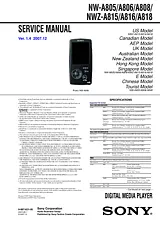 Sony NW-A808 User Manual