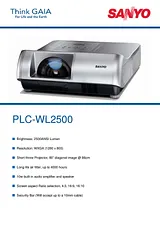 Sanyo PLC-WL2500A Dépliant
