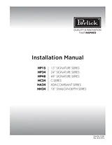 Perlick HC24TB3 Installationsanleitung