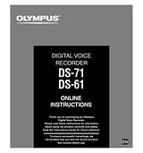 Olympus DS-61 Ознакомительное Руководство