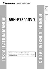 Pioneer avh-p7800dvd Instrução De Instalação