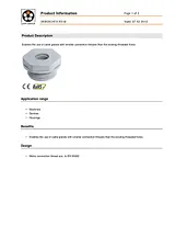 Lappkabel Cable gland reducer M32 M12 Polyamide Light grey (RAL 7035) 52104475 1 pc(s) 52104475 데이터 시트