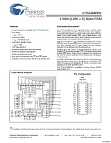 Cypress CY7C1018DV33 Manual De Usuario