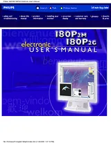 Philips 180P2G Справочник Пользователя