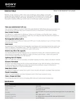 Sony NWZ-E375BLK Specification Guide