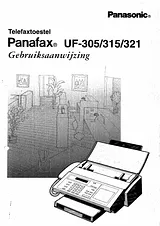 Panasonic UF-321 Instruction Manual