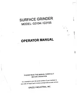 Grizzly G3155 User Manual