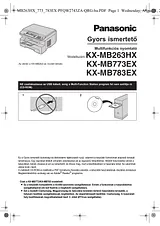 Panasonic KXMB783FX Anleitung Für Quick Setup