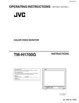 JVC TM-H1700G 사용자 설명서