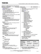 Toshiba C650-EZ1523 PSC09U-01J01T User Manual