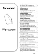 Panasonic TY-ST65VX100 Справочник Пользователя