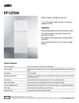 Summit FF1375W Spezifikationenblatt