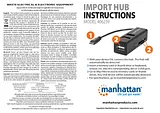 Manhattan MH IMPORT USB OTG 3PORT HUB/CARD READER 406239 Leaflet