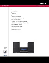 Sony CMT-DH7BT Guide De Spécification