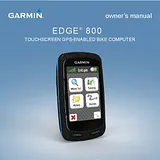 Garmin Edge 800 with TOPO Maps Manuale Proprietario