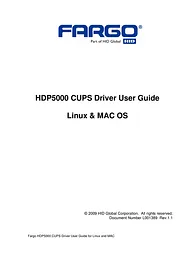 FARGO electronic CUPS HDP5000 Manual De Usuario