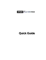 Epson RX620 Manual Do Utilizador