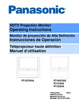 Panasonic pt-47x54 Betriebsanweisung
